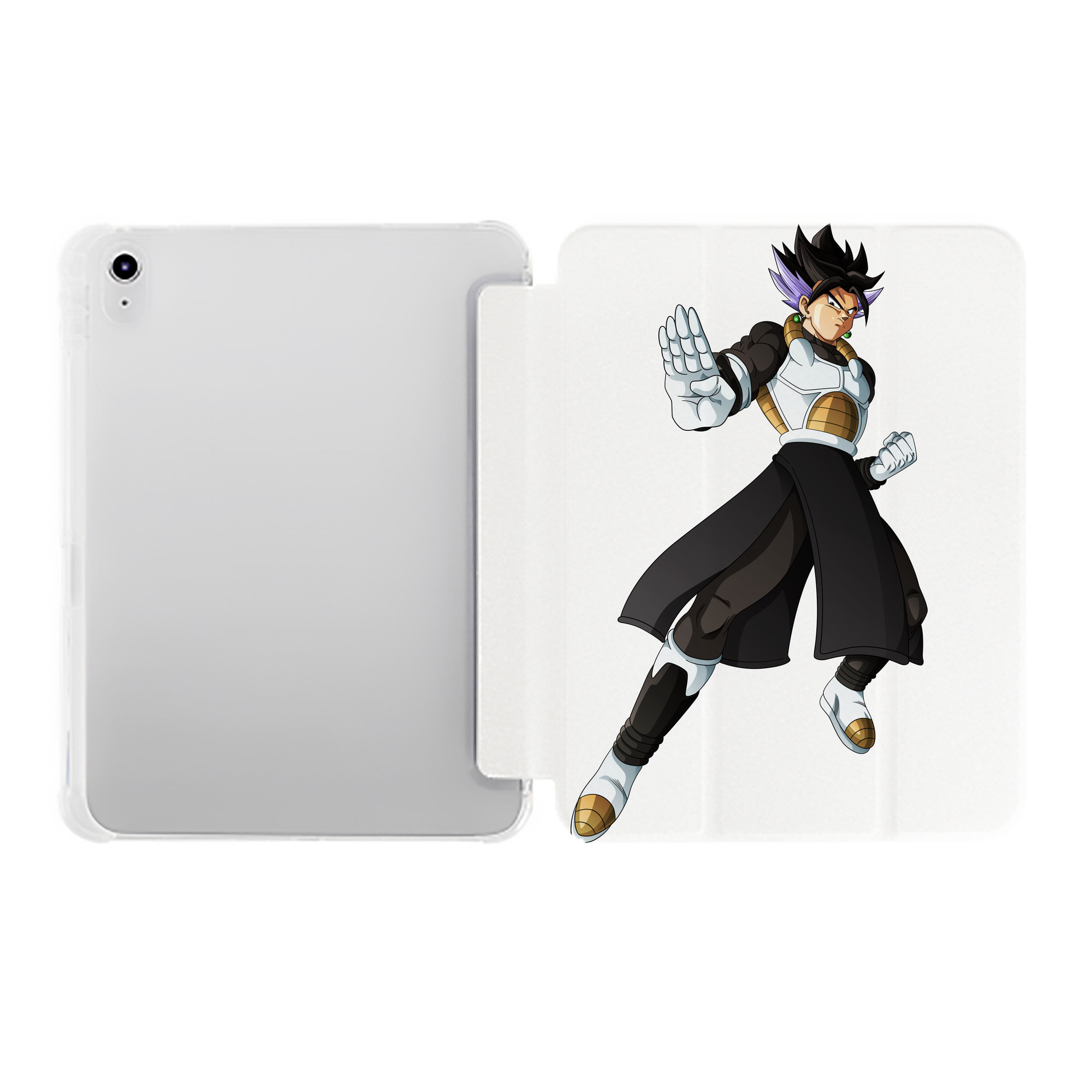 （画像用） ドラゴンボール ベジット DRAGON BALL Vegetto IPad ケース ペン収納付き 三つ折りスタンド PUレザー×シリコン 対応機種9.5/10.5/10.9インチ